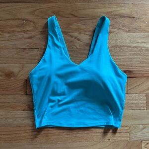 Blue Sports Bra Tank